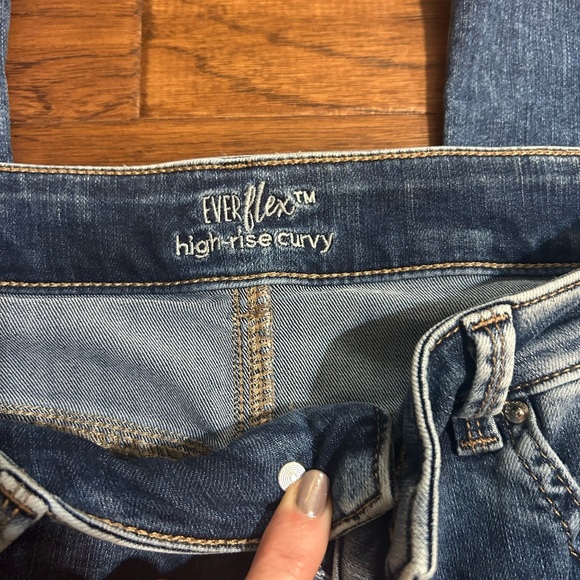 Ever flex high rise- curvy Women's Boot Cut Jeans - Classic Blue 10R - Picture 3 of 4